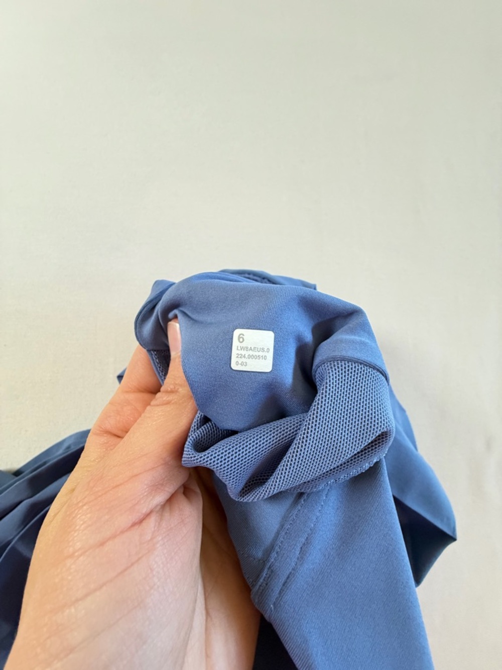 Lululemon Side Pleated Tennis Skirt Oasis Blue Size 6 Athleisure Preppy - Picture 5 of 5